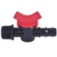 Manual control valve with 1/2 " Male thread and 16mm barbed (Code:0669-www.vikon.in) Manual control valve with 1/2 " Male thread and 16mm barbed (Code:0669-www.vikon.in)
